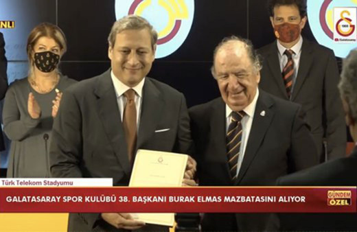 Galatasaray Başkanı Burak Elmas mazbatasını aldı! İşte ilk mesajları