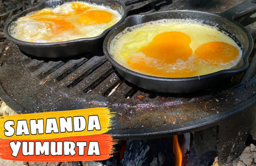 Kampta sahanda yumurta nasıl yapılır kahvaltıların vazgeçilmezi!