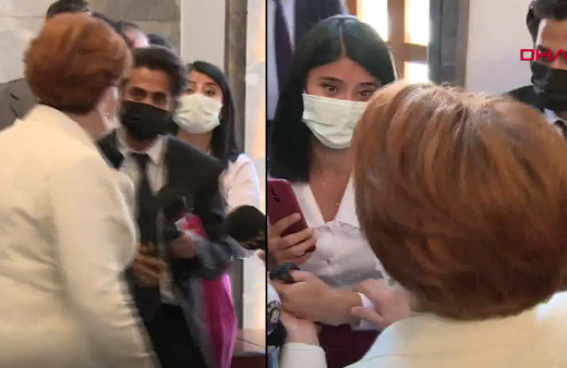 Meral Akşener fark edince geri dönüp özür diledi: Serbestim