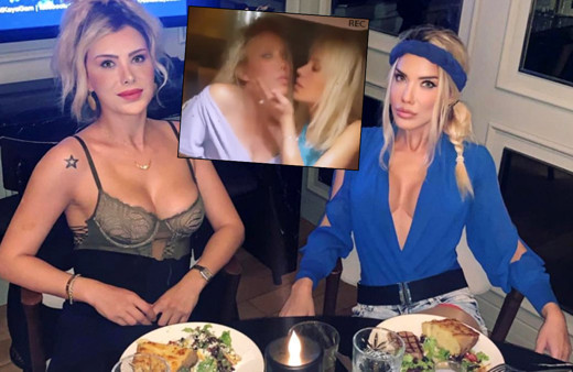 Esra- Ceyda kardeşler öpüştükleri videoyu paylaştı! Cicişlere tepki yağdı