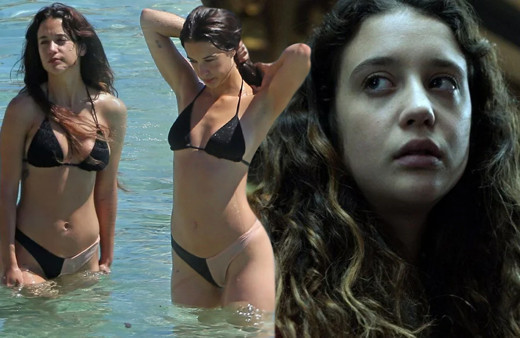 Gazetecilere aldırış etmedi! Bikini askılarını indiren La Casa De Papel yıldızı nefes kesti