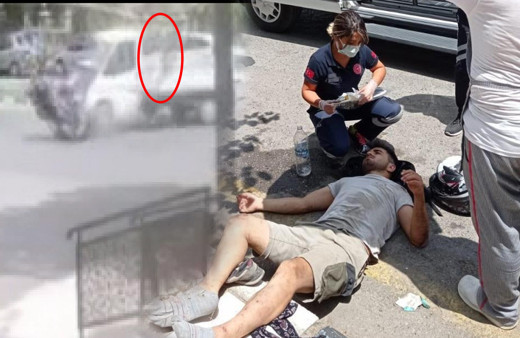 Manisa'da korkunç kaza! Metrelerce havaya savruldu aracın altına girdi