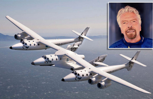 İngiliz iş adamı Richard Branson uzaya seyahat etti
