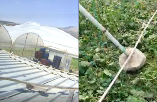 Antalya'da hortum kabusu! Demir direkleri yerinden söktü