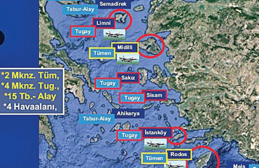 Yunanistan 21 adaya asker yerleştirdi ve silahlandırdı! Havaalanı bile inşa etti