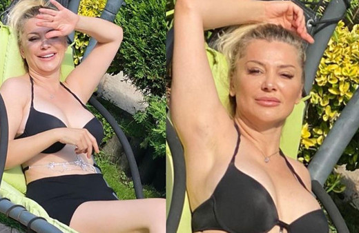 Songül Karlı'dan yeni bikinili pozlar 'Oğlum 'Hep bir yerlerin konuşuluyor anne' diyor'