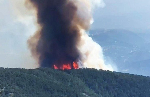 Hatay'da orman yangını ekipler müdahale ediyor