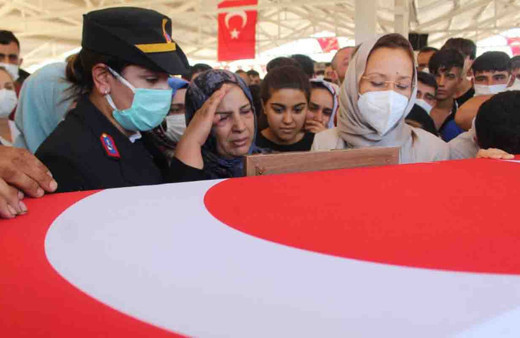 Kuzey Irak Şehidi Teğmen Ali Rıza Özcücük son yolculuğuna uğurlandı