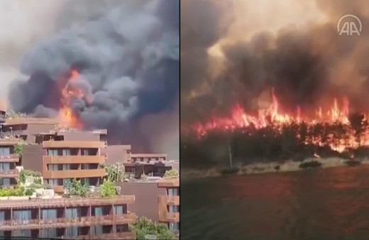 Şimdi de Bodrum yanıyor! Alevler 5 yıldızlı lüks otele sıçradı oteller boşaltılıyor