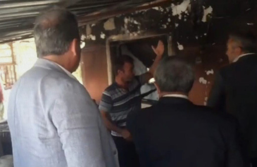 Osmaniyeli yangın mağduru İyi Partilileri yanan evine almadı