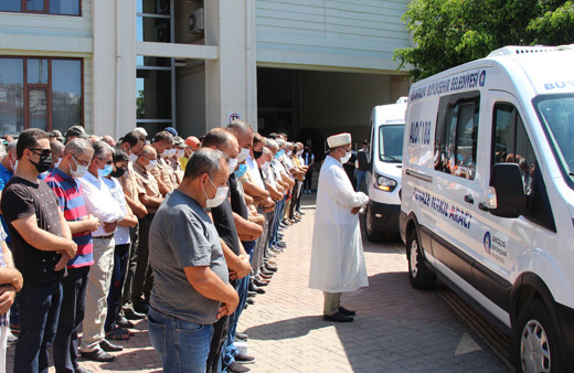 Manavgat'taki yangında yaşamını yitiren 2 orman işçisi için tören düzenlendi