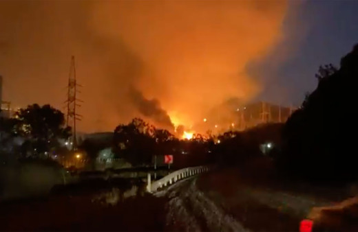 Milas Termik Santrali yanıyor! Gelen görüntüler şoke etti