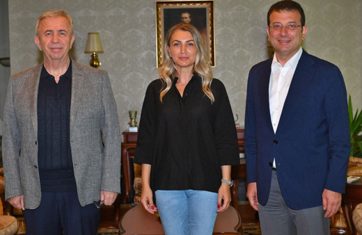 Ekrem İmamoğlu ve Dilek İmamoğlu'ndan Mansur Yavaş'a ziyaret
