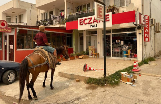 Milas Ören boşaltıldı! Atıyla geldi o halde görünce geri döndü