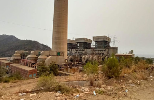 Termik santral yangından sonra içeriden ilk kez görüntülendi