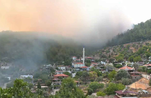 Milas Akçakaya köyü 30 dakikada böyle yandı! Bu video sosyal medyada viral oldu