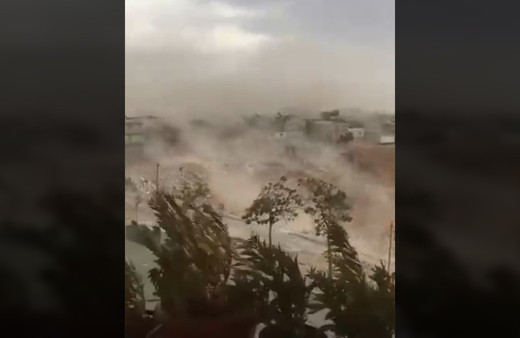 Gaziantep'te toz fırtınası etkili oldu