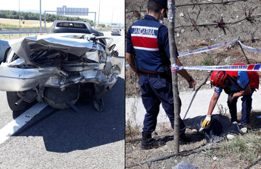 Araç, arızalanan araca çarptı! Balıkesir'de feci kazada can pazarı