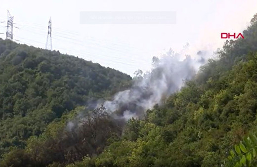 Son dakika: İstanbul Sarıyer'de orman yangını!