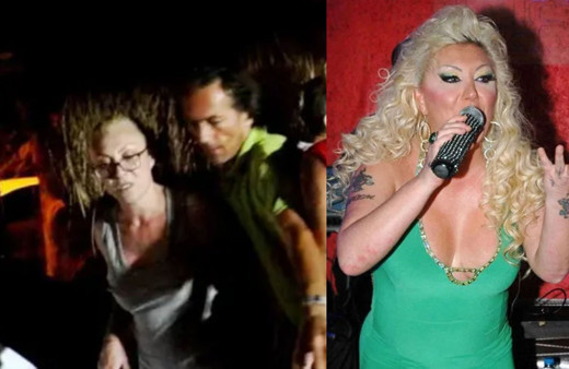 Güllü borçlu olduğu mekan sahibiyle tekme tokat kavgaya girdi