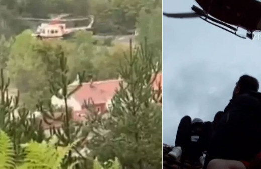 Dehşet anları kamerada! Ayancık'taki selde mahsur kalanlar helikopterle kurtarılıyor