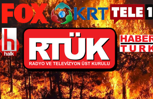 RTÜK affetmedi! Fox Halk TV KRT Habertürk Tele 1'e orman yangını cezası yağdı