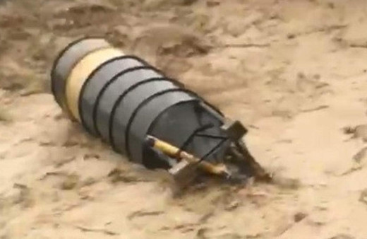 Sinop'ta beton santrali sele kapıldı o anlar kamerada