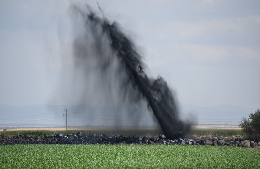 Şanlıurfa'da BOTAŞ petrol boru hattı patladı