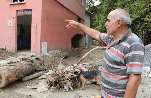 Sinop'ta sel mağduru vatandaşlardan biri: Tomruklar fişek gibi, S-400 füzesi gibi geldi