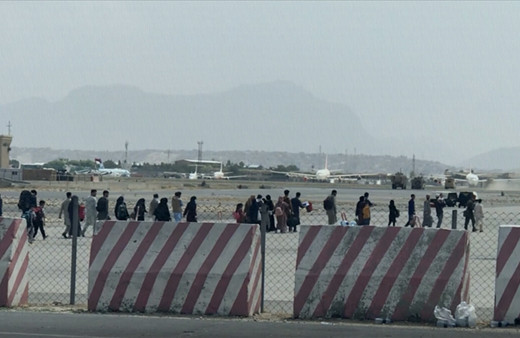 Afganistan Kabil Uluslararası Havalimanı'nda tahliye hareketliliği sürüyor