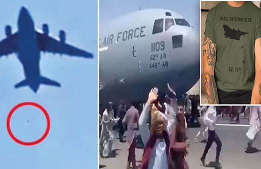 Uçaktan düşen Afganlarla dalga geçen tişört bastılar! 'Taliban' kombini