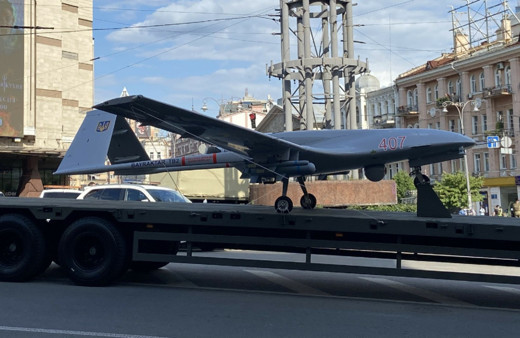 Ukrayna Bağımsızlık Günü öncesi Bayraktar TB2 sergilendi