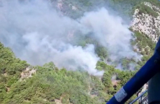 Son dakika Kazdağları'nda orman yangını! Ekipler müdahale ediyor