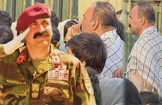 Afganistan Genelkurmay Başkanı kaçış sırasında beklerken görüntülendi