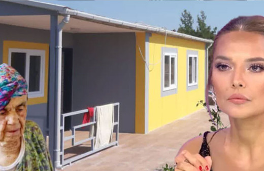 Demet Akalın sözünü tuttu evi yanan Fatma Teyze'nin evini yaptı döşedi