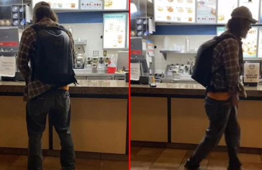 Restoranda maskesini takması yönünde uyarılan adam tezgaha idrarını yaptı