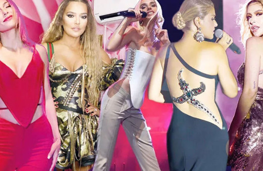 Gülben Ergen hançerli, Demet Akalın siyah beyaz, Gülşen korseli... Ünlülerden kostüm şov!