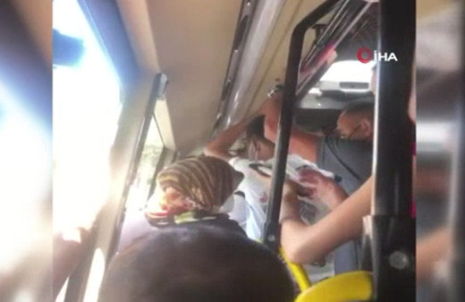 İstanbul'da garip maske tartışması! Hakaret edince olanlar oldu