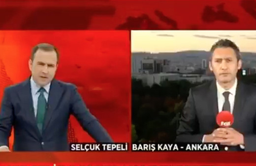 FOX TV muhabiri Barış Kaya'nın, Ömer Çelik'in basın toplantısına alınmadığı iddiası