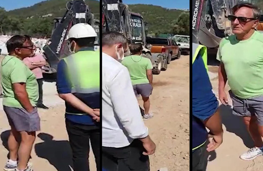 Bülent Eczacıbaşı silahlı adamlarıyla Bodrum'da şantiye bastı: Kimse bize...