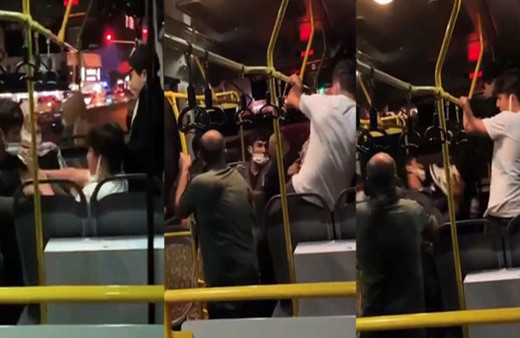 Sakarya'da otobüste ortalık karıştı! Tekme ve yumruklar havada uçuştu