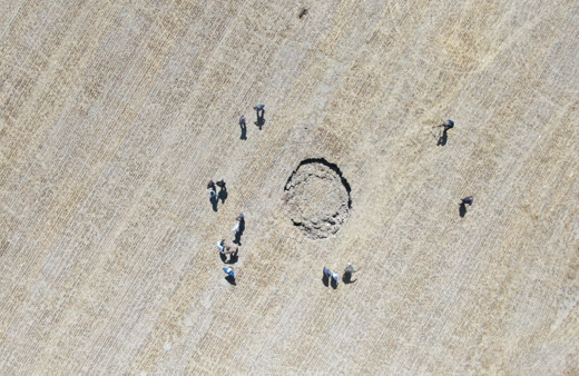 Ankara'da tarlada bir anda ortaya çıktı: Herkes korkmaya başladı