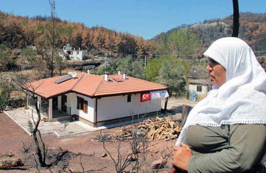 Marmaris'teki orman yangınlarında yanmıştı TOKİ kısa sürede yapıp teslim etti