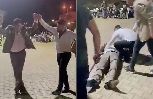 Sünnet düğününde halay çekerken kalp krizi geçiren müteahhit öldü o anlar kameraya yansıdı