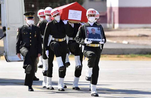 Suriye'de şehit düşen Uzman Çavuş Muammer Yiğit'in naaşı memleketi Tokat'a uğurlandı