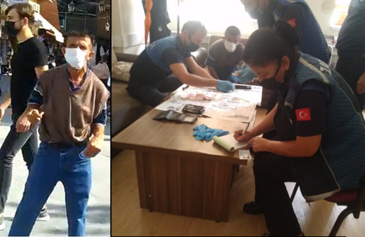 Çorum'da maaşlı dilenci 5 saatte bakın ne kadar para topladı