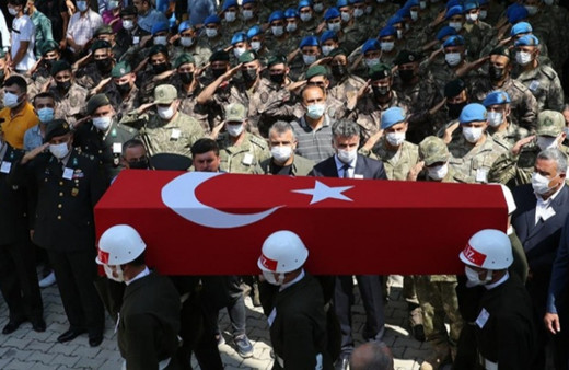 Şehit Piyade Sözleşmeli Er Turgay Abacı, Hatay'da son yolculuğuna uğurlandı