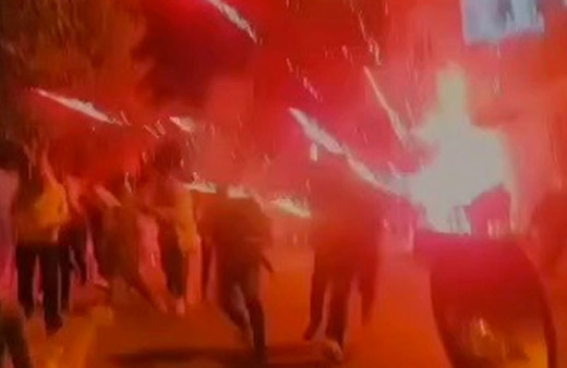 Sancaktepe'de düğünde havai fişek bomba gibi patladı