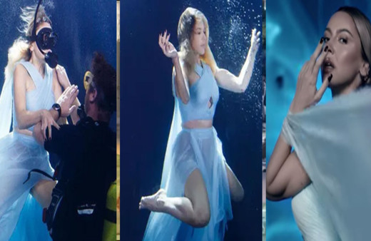 Hadise 'Coş Dalgalan' şarkısına su altında klip çekti Efsane görüntüler...