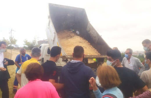 Üsküdar Belediyesi 1. Derecede Doğal Sit alanı kararını takmadı! Validebağ korusuna moloz döktü